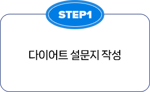 STEP1 다이어트 설문지 작성